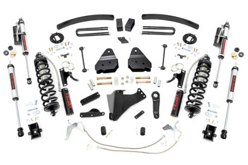 Rough Country - 59759 | Rough Country 6 Inch Coilover Conversion Lift Kit For Ford F-250/F-350 Super Duty | 2008-2010 | Gas, Rear Vertex Shocks