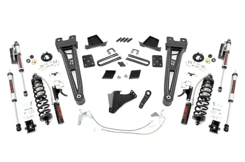 Rough Country - 54259 | Rough Country 6 Inch Coilover Conversion Lift Kit With Radius Arms For Ford F-250 Super Duty | 2015-2016 | Factory Rear Overload, Rear Vertex Shocks