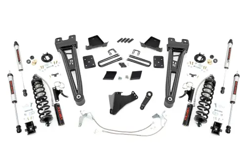 Rough Country - 54058 | Rough Country 6 Inch Coilover Conversion Lift Kit With Radius Arm For Ford F-250 Super Duty | 2011-2014 | Diesel, Rear Factory Springs, Rear V2 Shocks