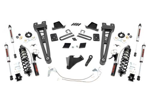 Rough Country - 54358 | Rough Country 6 Inch Coilover Conversion Lift Kit With Radius Arms For Ford F-250 Super Duty | 2015-2016 | No Factory Rear Springs, Rear V2 Shocks