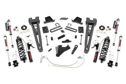 Rough Country - 53859 | Rough Country 6 Inch Coilover Conversion Lift Kit With Radius Arm For Ford F-250/F-350 Super Duty | 2008-2010 | Diesel, Rear Vertex Shocks