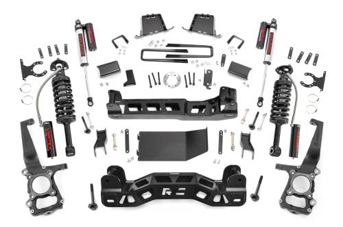Rough Country - 57650 | Rough Country 6 Inch Lift Kit Ford F-150 4WD | Vertex Coilovers With Vertex Shocks