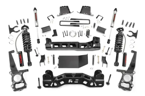Rough Country - 57657 | Rough Country 6 Inch Lift Kit For Ford F-150 4WD | Vertex Coilovers With V2 Rear Shocks