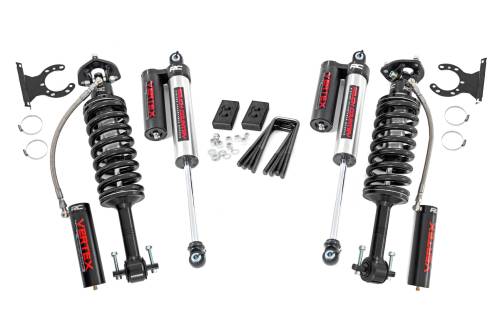 Rough Country - 58650 | Rough Country 2 Inch Lift Kit For Ford F-150 4WD | Vertex Coilovers, Vertex Reservoir Shocks