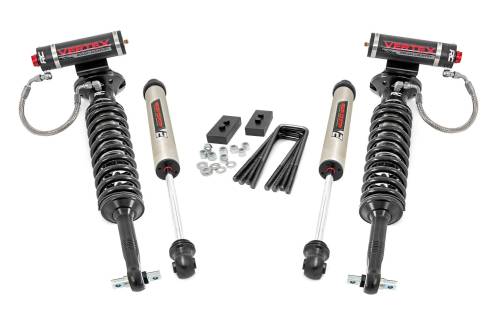 Rough Country - 58657 | Rough Country 2 Inch Lift Kit For Ford F-150 4WD | Vertex Coilovers, V2 Monotube Shocks