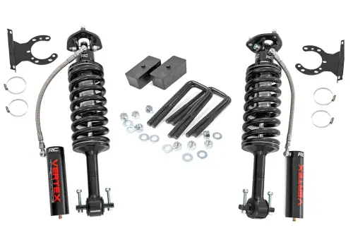 Rough Country - 1320V | Rough Country 2.5 Inch Leveling Lift Kit With Vertex Struts For Chevrolet Silverado / GMC Sierra | 2077-2018