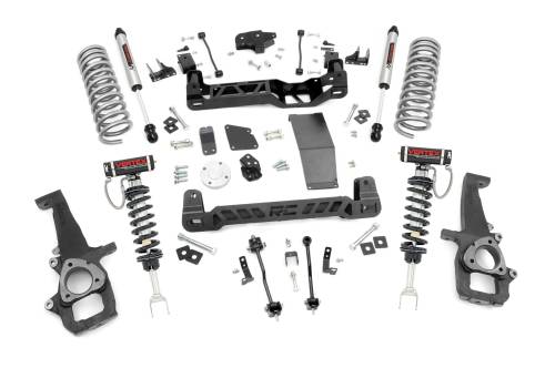Rough Country - 33257 | Rough Country 6 Inch Lift Kit For Ram 1500 / 1500 Classic | Vertex Coilovers With V2 Rear Shocks
