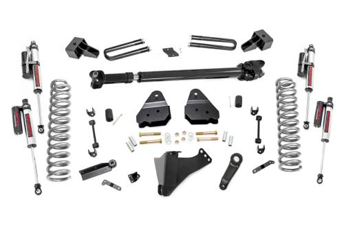 Rough Country - 55951 | Rough Country 4.5 Inch Lift Kit, Dually, For Ford F-350 Super Duty 4WD | Vertex Reservoir Shocks, Includes Front Driveshaft