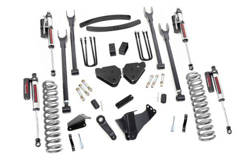 Rough Country - 58150 | Rough Country 6 Inch Lift Kit For Ford F-250/F-350 Super Duty 4WD | Gas Engine, Vertex Reservoir Shocks, With Factory Rear Overloads Springs