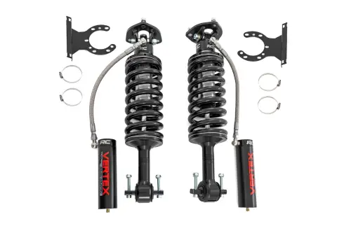 Rough Country - 689012 | Rough Country Vertex 2.5 Remote Reservoir Leveling Coilovers, 2 Inch For Ford F-150 / F-150 Raptor