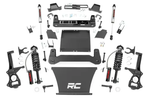 Rough Country - 22957 | Rough Country 6 Inch Lift Kit Vertex Coilovers / V2 Rear Shocks (2019-2024 Sierra 1500 2WD/4WD | 4.3L, 5.3L, 6.2L Gas Engine | Multi Leaf Springs)