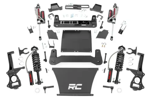 Rough Country - 22950 | Rough Country 6 Inch Lift Kit Vertex Coilovers / Vertex Rear Shocks (2019-2024 Sierra 1500 2WD/4WD | 4.3L, 5.3L, 6.2L Gas Engine | Multi Leaf Springs)