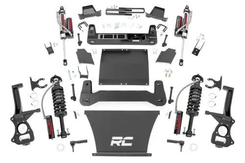 Rough Country - 21750 | Rough Country 6 Inch Lift Kit Vertex Coilovers / Vertex Rear Shocks (2019-2024 Silverado 1500 | 4.3L, 5.3L, 6.2L Gas Engine | Multi-Leaf Spring)