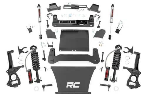 Rough Country - 21757 | Rough Country 6 Inch Lift Kit Vertex Coilovers / V2 Rear Shocks (2019-2024 Silverado 1500 | 4.3L, 5.3L, 6.2L Gas Engine | Multi-Leaf Spring)