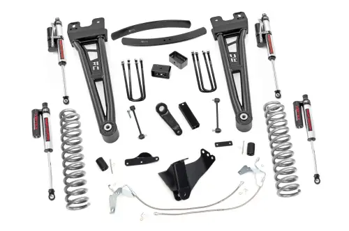 Rough Country - 53950 | 6 Inch Ford Suspension Lift Kit w/ Vertex Reservoir Shocks (Gas Engine)