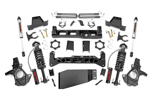 Rough Country - 26457 | 7.5 Inch GM Suspension Lift Kit w/ Vertex Coilovers, V2 Monotube Shocks