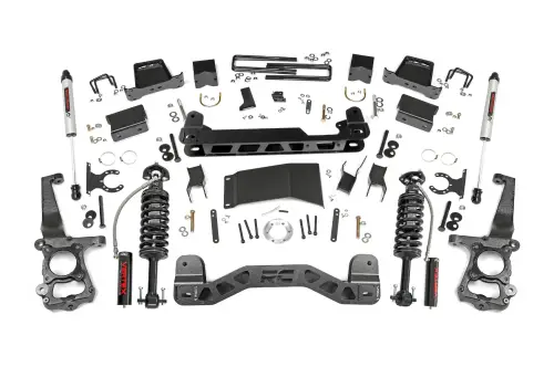 Rough Country - 55757 | 6 Inch Ford Suspension Lift Kit w/ Vertex Coilovers, V2 Monotube Shocks