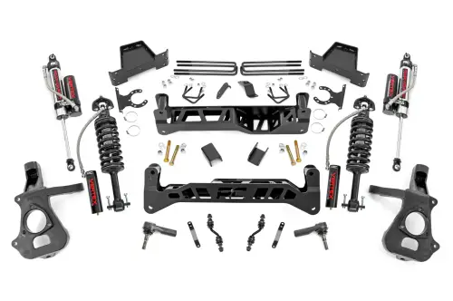 Rough Country - 18750 | 7 Inch GM Suspension Lift Kit w/ Vertex Coilovers, Vertex Reservoir Shocks
