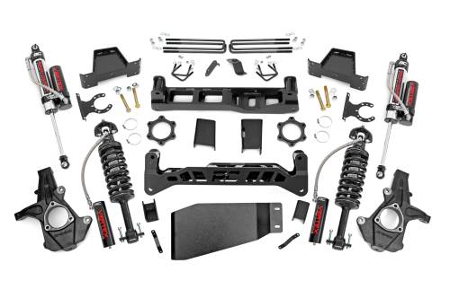 Rough Country - 26450 | 7.5 Inch GM Suspension Lift Kit w/ Vertex Coilovers, Vertex Reservoir Shocks
