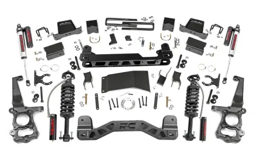 Rough Country - 55750 | 6 Inch Ford Suspension Lift Kit w/ Vertex Coilovers, Vertex Resevoir Shocks