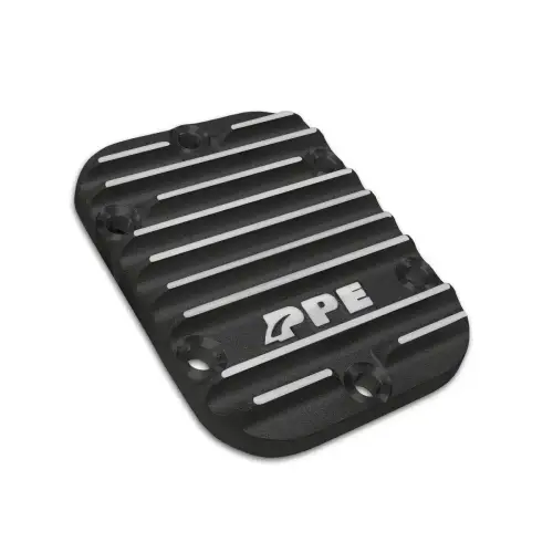 Pacific Performance Engineering - 128060110 | PPE Performance Heavy-Duty Cast Aluminum PTO Side Plate Cover For GM 6.6L Duramax | Brushed Finish