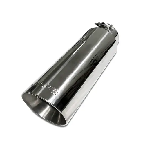 Pacific Performance Engineering - 217020000 | PPE Performance 304 Stainless Steel Exhaust Tip, 3 Inch Inlet, 12.5 Inch Length | Polished Finish