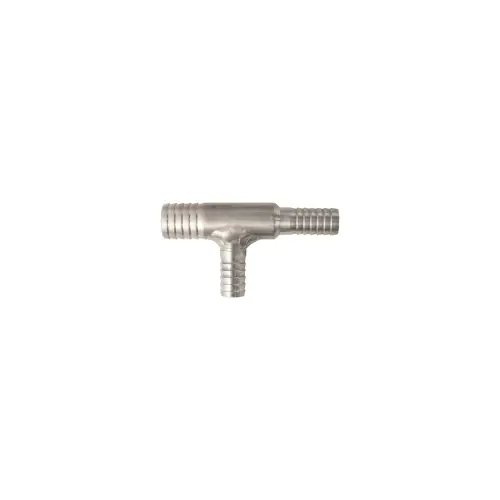 Pacific Performance Engineering - 513123838 | PPE Performance Tee Barb Fitting, 1/2 Inch x 3/8 Inch x 3/8 Inch SS