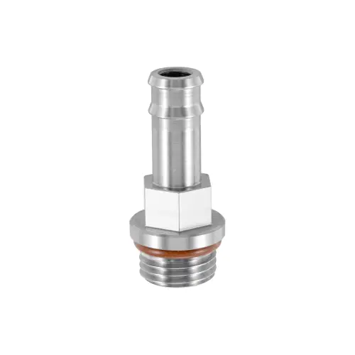 Pacific Performance Engineering - 128051208 | PPE Performance 304 Stainless Steel Fill Adapter With 3/8 Inch Barbed End & 9/16 Inch -18 Threads