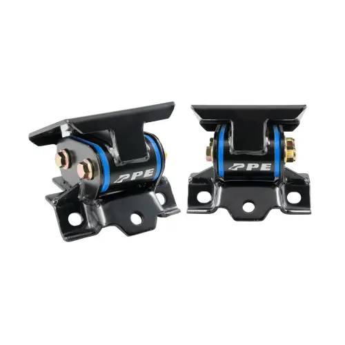 Pacific Performance Engineering - 168032140 | PPE Performance Engine Mount Kit With Silicone Bushings For GM 6.6L Duramax | Blue Finish