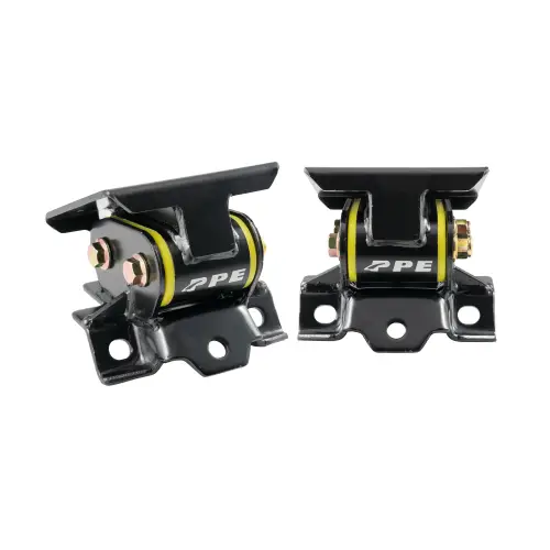Pacific Performance Engineering - 168032160 | PPE Performance Engine Mount Kit With Silicone Bushings For GM 6.6L Duramax | Yellow Finish