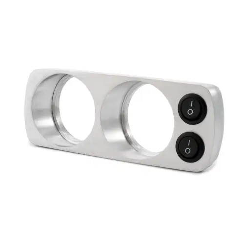 Pacific Performance Engineering - 148003100 | PPE Performance Overhead Gauge Mount With Switch For GM Silverado/Sierra & Classic | Brushed Finish