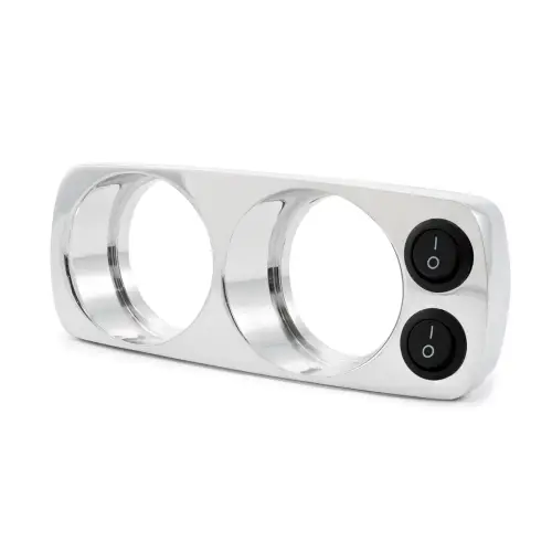 Pacific Performance Engineering - 148001100 | PPE Performance Overhead Gauge Mount With Switch For GM Silverado/Sierra & Classic | Polished Finish