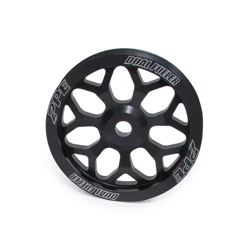 Pacific Performance Engineering - 213001091 | PPE Performance Billet Aluminum Pulley Wheel, 7Y-Spoke Style, For 5.9L/6.7L Cummins