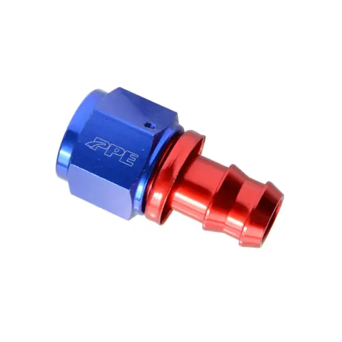 Pacific Performance Engineering - 113051003 | PPE Performance Anodized Aluminum Push-Lock Fitting Straight -10AN(F) to 5-8 Inch (M)