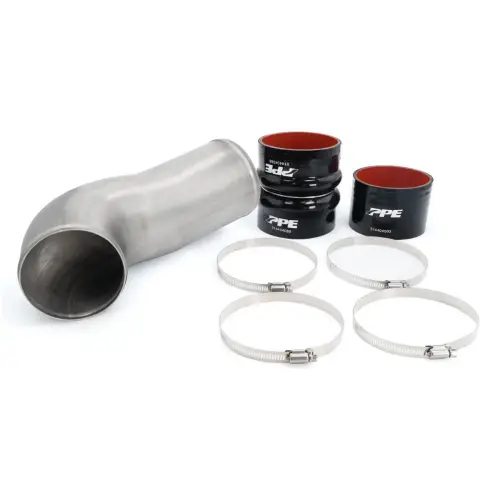 Pacific Performance Engineering - 115020100 | PPE Performance Turbo Inlet Upgrade Kit For GM 6.6L Duramax | Raw Finish