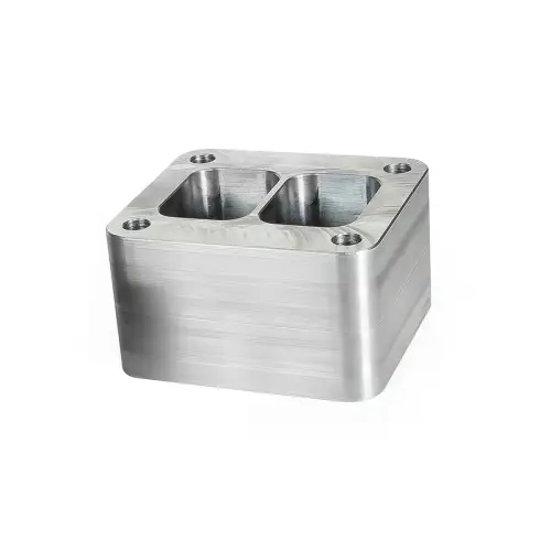 Pacific Performance Engineering - 116006058 | PPE Performance T4 Riser Block Without Wastegate Port 2 3/8 Inch Height For GM 6.6L Duramax