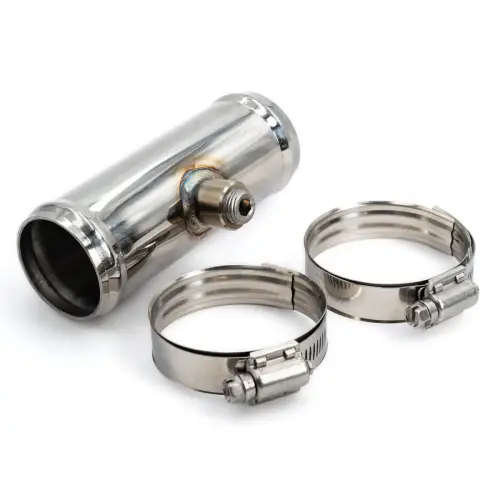 Pacific Performance Engineering - 119020086 | PPE Performance 1.75 Inch Coolant Drain Tube SS W- 1/4 Inch NPT Bung