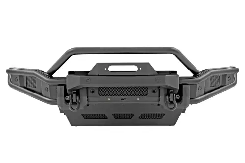 Rough Country - 51212W | Rough Country Front Bumper, Tubular For Ram 2500/3500 2WD/4WD | With Winch Plate