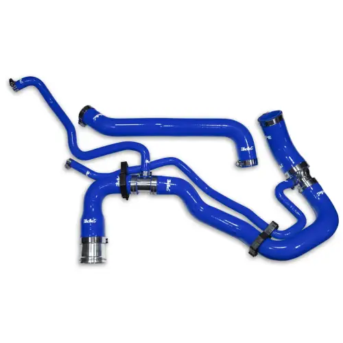 Pacific Performance Engineering - 119022300 | PPE Performance Silicone Upper and Lower Coolant Hose Kit For GM 6.6L Duramax | Blue Finish