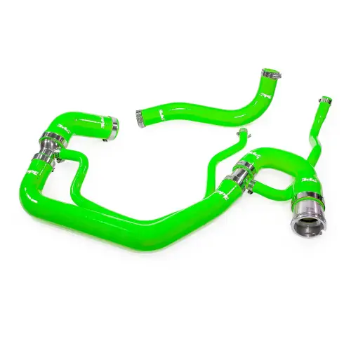 Pacific Performance Engineering - 119023200 | PPE Performance Silicone Upper And Lower Coolant Hose Kit For GM 6.6L Duramax | Green Finish