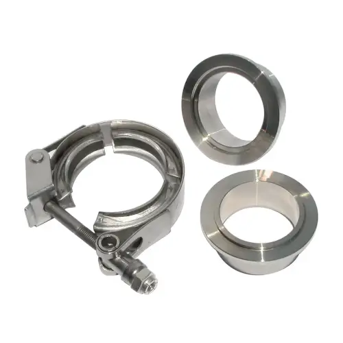 Pacific Performance Engineering - 517115003 | PPE Performance QR 304 Stainless Steel V-Band - 3 Piece Set (1C 1M 1F) | 1.50 Inch Dimensions