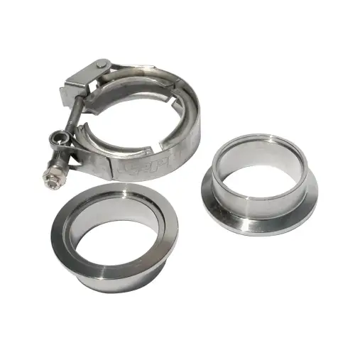 Pacific Performance Engineering - 517117503 | PPE Performance QR 304 Stainless Steel V-Band - 3 Piece Set (1C 1M 1F) | 1.75 Inch Dimensions