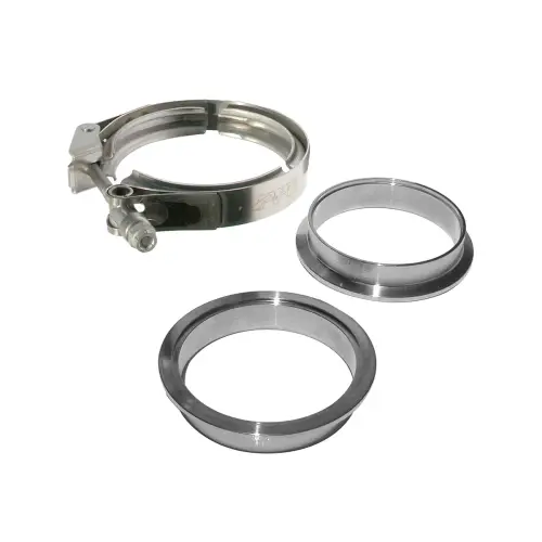 Pacific Performance Engineering - 517135003 | PPE Performance QR 304 Stainless Steel V-Band - 3 Piece Set (1C 1M 1F) | 3.50 Inch Dimensions