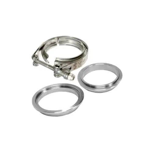 Pacific Performance Engineering - 517430003 | PPE Performance Standard 304 Stainless Steel Clamps - Aluminum Flanges - 3 piece Set (1C 1M 1F) | 3.00 Inch Dimensions