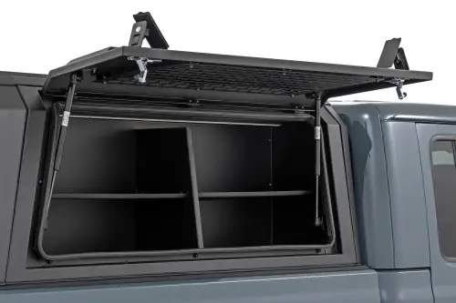 Rough Country - 734055 | Rough Country Bed Cap Side Shelf Storage Bin For Jeep Gladiator JT | Passengers Side