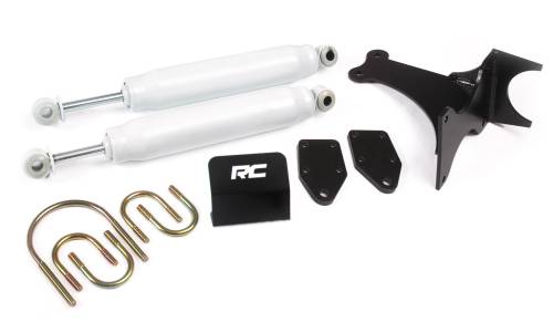 Rough Country - 8749130WS | Rough Country Steering Stabilizer, Dual, 2-8 Inch Lift For Ford Super Duty