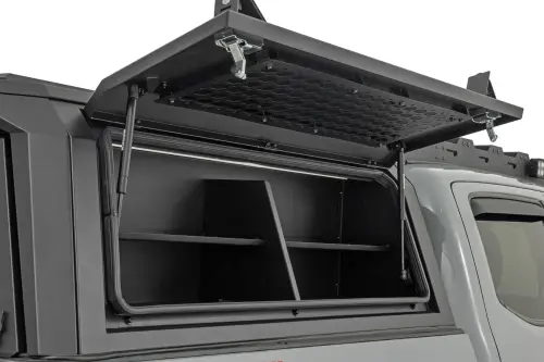 Rough Country - 734065 | Rough Country Bed Cap Side Shelf Storage Bin For Toyota Tacoma | Passengers Side