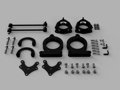 Traxda - 906040 | Traxda 2.0 Inch Front/ 2.0 inch Rear With Sway Bar Links & Shock Brackets Lift Kit For Toyota Sienna FWD/4WD