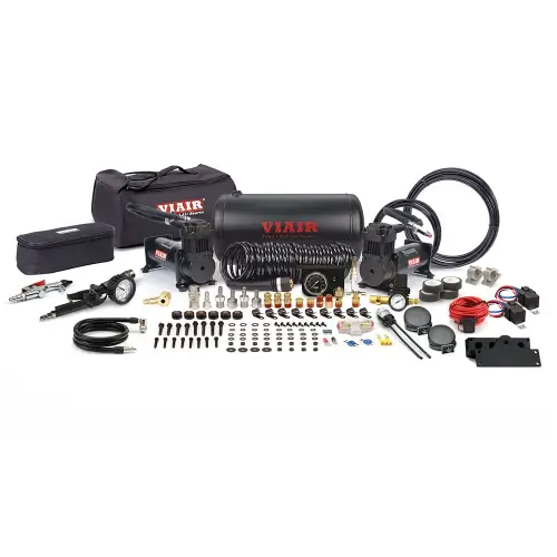 VIAIR - 50044 | VIAIR TLC Dual 444c 200 PSI Onboard System | Stealth Black, 200 PSI