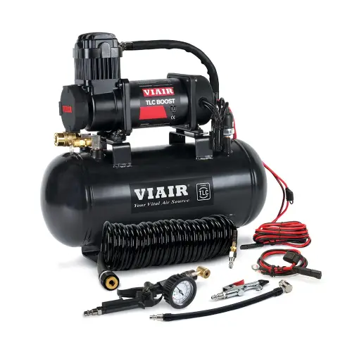 VIAIR - 30031 | VIAIR TLC BOOST 120 PSI Air Source Kit With 1.5 Gallon Tank